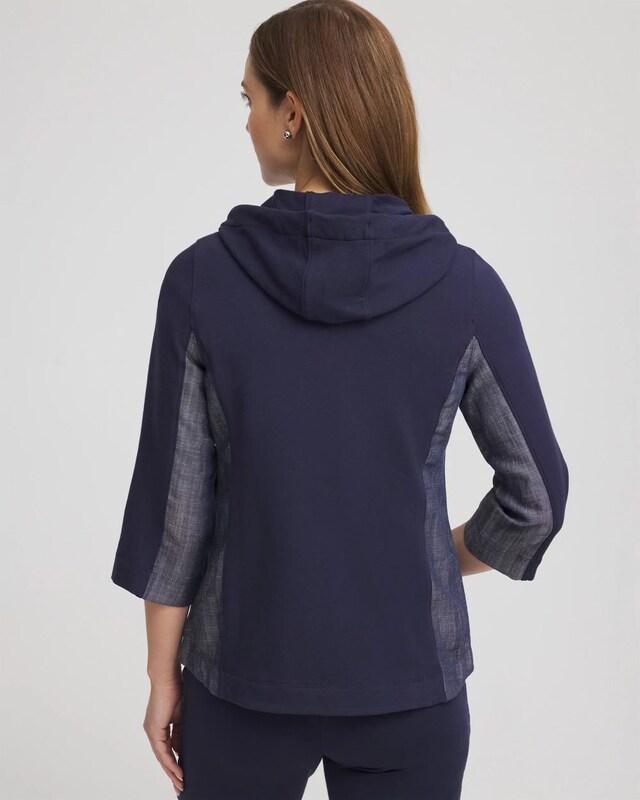 Zenergy French Terry & Chambray Jacket - image 3